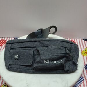 Waterfly Dark Gray Slate Waist Bag with Adjustable Strap